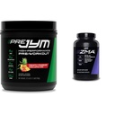 PRE JYM 30 Podáva Ananás Jahodový a JYM ZMA Zinok/Magnezium Kapsule Supplement 90 Vegetariánske kapsuly