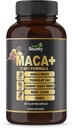 11-in-1 Energy Booster & Performance Supplement with Organic Maca Root, Tongkat Ali, Horny Coat Weed, Ginseng, Tribulus Terrestris & Beef Pečeň pre mužov a ženy - 60 Filler zadarmo Kapsule