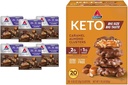 Atkins Pecan Caramel & Caramel Almond Clusters, 60 & 20 Gróf, High Fiber, Low Sugar, Low Carb