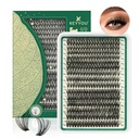 Lash Clusters 280Pcs Clusters Eyelash Clusters KEYOU 60D D Curl 9-18MIX Clusters Lashes Thick Super Soft Wispy DIY Eyelash Extension at Home (60D-D,9-18MIX)