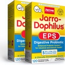 Jarrow Formulates Jarro-Dophilus EPS - 5 miliárd organizmov za obsluhu - 120 Enteric Coated Veggie Caps, Multi-kmeňové probiotikum - Intestinálne a imunitné zdravie, 120 grófov (Pack of 2)