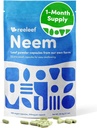 Pure Herbal Neem Leaf Kapsule - 180 Gróf 330 mg - Žiadne doplnkové látky - Vegan