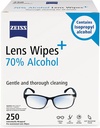 ZEISS pre-moisted Lens Čistiace utierky so 70% Alkoholom, 250 Počet