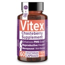 Intimate Rose Vitex Chasteberry Supplement for Women, 1000 mg - Caste Tree Berry od Hormone Balance, Fertility & PMS Support, Regulovať cykly - 60 Kapsule