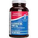 Za studena lisovaný organický ľanový olej 1000mg Softgels - Non GMO Organický ľanový olej bohatý na prirodzene sa vyskytujúce Omega 3 6 9 pre plné telo výhody - Ryby bez Omega 3 doplnok (180 Softgels)