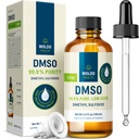WoldoHealth DMSO 99,9% Pharmaceutical Grade - FT-IR Overený dimetylsulfoxid, rozpúšťadlo s nízkym zápachom v sklenenej fľaši s precíznym kvapkadlom (3,38 oz)