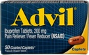 Advil Caplets 50 Ct (2 balenia)