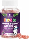 Deti Imunitná podpora Gummy - Vitamín C, Zinok a Echinacea, Detská denná Imunitná podpora Gummy pre vek 4 a vyššie, Prírodné vitamíny pre deti, Vegan a Non-GMO, Berry Flavor - 90 Gummies