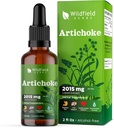 Artičoky Leaf Extract Liquid Drops 2000mg (Cynara scolymus L.) Bylinné doplnky Absorbs Better Than Capsules, 1 mesiac Supply, 84 Servings, Alkohol-free Tinture - 2 Oz, balenie 1