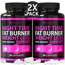 (2 balenie) Nočný čas Chudnutie pilulky pre ženy - Pokročilé Chudnutie doplnok - spaľovače tukov pre ženy - Diet pilulky, ktoré pracujú rýchlo - Belly Fat Burner - chuť k jedlu potláča - Made in USA