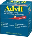 Advil Ibuprofen, 200 mg, 50 paketov 2 obalených tabliet (pack of 4)
