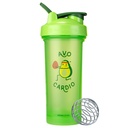 BlenderBottle Len pre zábavu Classic V2 fľaša Shaker Ideálne pre proteínové Shake a pre cvičenie, 28-Ounce, Avo Cardio