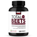 Force Factor Total Beets Podpora krvného tlaku s extraktom z hroznových semien a Non GMO Beet Root Powder pre zdravie srdca, obeh, a prietok krvi, 120 Počet