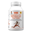 Andrew LESSMAN Energie a tukového metabolizmu Faktory 180 Kapsule - Podporuje optimálne spaľovanie tukov a metabolizmus energie, s karnitín, Zelený čaj, Guarana, Ženšen, B-Complex. Kapsuly sa ľahko prehĺtajú