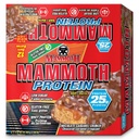 MAMMOTH Protein Bar, Čokoláda Arašidové maslo Crunch, 25g Protein, Nízky cukor, Nízky cukor, Gluten Free, 12 x 65g (12 Počet) (Chocolate Arašidové maslo Crunch) (12 Počet, Čokoládový karamel Crunch)