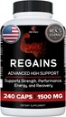 HGH doplnky pre mužov a ženy - Regains Natural Anabolic Muscle Growth Building & Human Growth Hormone pre mužov, Staviteľ svalov pre mužov, svalové zotavenie Post Cvičenie doplnok, 240 Bielkoviny pilulky