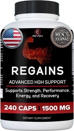 HGH doplnky pre mužov a ženy - Regains Natural Anabolic Muscle Growth Building & Human Growth Hormone pre mužov, Staviteľ svalov pre mužov, svalové zotavenie Post Cvičenie doplnok, 240 Bielkoviny pilulky