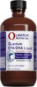 Quantum Nutrition Labs EPA/DHA Liquid - Omega 3 Fish Oil Liquid, Omega 3 Liquid Fish Oil Supplement for Adults, Joint, Heart, & Brain Health Support - 8 Fl Oz fľašu