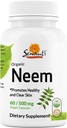 Sewanti Neem Kapsule - High Potency Extract Capsule, Bylinný doplnok od Skin Health & Immune Support - Tráviace Balance Kapsule 500mg
