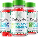 NutraRize (Pack of 3 KetoLyte Keto ACV Gummies, Advanced Formula, Keto Apple Cider Ocogar 1000MG Supplement, All Natural Keto ACV Vitamis, Official Keto Lyte Reviews (180 Gummies)
