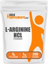 BulkSupplementments.com L-arginín HCl prášok - Nitric Oxide Supplement, Arginin Powder - Neochutené a bez lepidla, 5g na obsluhu, 1kg (Stock of 5) (11 lbs)