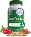 Zdravie Thru Nutrition GlucoPro Max - s 1 500mg Berberine, Chrominex + Chromium, a 1000mg chromozómy 