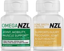 Omega-3 Natural Joint Relief Supplement Natural Muscle Support, Green-Lipped Mussel Oil Joint Support, No Fishy Dochute, 60 Softgels Plus jedna fľaša Bone Brot Protein 30 Kapsule