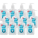 Germ-X Original Hand Sanitizer, Non-Drying Hydratačný gél s vitamínom E, Instantné a bez opláchnutia Formula, Späť do školy dodávky College, 8 Fl Oz Pumpa fľašu (Pack of 12)
