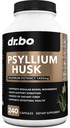Psyllium Husk Capsula Fiber Supplement - Prírodné prášok Kapsule pre Zápcha Relief pre dospelých - Nutritional Rozpustné Fiber Pills & Daily Regularity Support - hromadný Seed Husks Digestion Supplements