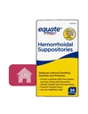 Equate Hemorhoidal Suppository, Relief from Burning, Pitching and Discomfort of Hemorhoids, 24 count (Pack of 1) + STS Sticker.