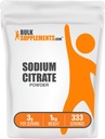 BulkSupplementments.com Powder Citrát sodný - Citrát sodný Food Grade, Emulgátor, Flavor Enhancer - bezlepok, 3g na porciu, 1kg (2,2 lbs) (Pack of 1)