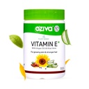 OZiva Plant Based 100% prírodný vitamín E + Aloe Vera + Arganový olej pre žiariace kože a silnejšie vlasy, 30 Veg Kapsule, Non GMO