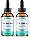 NutraRize (Pack of 2 24 Burn Drops, All-Natural 24Burn Liquid Supplement, Official Nutritional Formula na podporu zdravého a aktívneho životného štýlu, Gotas Recenzia (60 Servings)