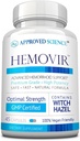 Schválená veda Hemovir - Hemoroidná podpora Supplement - Čarodejnica Hazel, Horse Chestnut - 45 Kapsule - 1 fľaša - Vegan