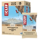 CLIF BAR - Energetické proteínové tyčinky - Biela čokoláda Macadamia Nut - Vyrobené z organického ovosu - energetické tyčinky - non-GMO - (15 balení)