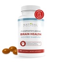 Soy Free Fosfatidylserín 100mg - Fosfatidylserín Supplement from Sunflower Lecithin, Patented Sharp PS100, Brain Health, Memory Aid, Cortisol Control, Mental Sharpness, Non GMO, 90 Softgels