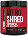 Jacked Factory NITROSURGE Shred Pre Cvičenie doplnok - Energy Booster, Instant Strength Zisky, Sharp Focus, Výkonné čerpadlá - Posilňovač oxidu dusnatého a preWorkout Powder - 30Sv, Čierna Cherry