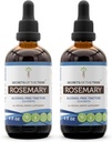 Secrets of the Tribe Rosemary Alcool-Free Liquid Extract, Rosemary (Rosmarinus Officinalis) Supplement sušených listových tinktúr (2x4 FL OZ)