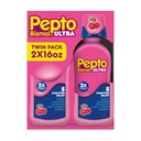 Pepto Bismol Tekutý Ultra na nevoľnosť, pálenie záhy, porucha trávenia, žalúdočné ťažkosti a hnačka - 5 Symptomová rýchla úľava, Cherry Flavor 12 oz (Stock of 3)