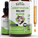 Cat Zápcha Relief - Môže pomôcť znížiť zápcha & zablokované uteráky, zlepšiť pohyb čriev, a oveľa viac - Zápcha Relief pre mačky - Cat Laxative - 1 fl oz - Kuracie príchuť (2)
