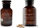 Movita Organic Vitamín D3 2500IU, fľaša Fermentovaný vitamín C 250mg fľaša