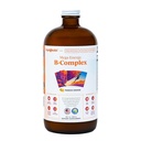 LIKVIDNÁ HEALTHA Mega Energy Metylated B- Complex, dospelý tekutý vitamín doplnok - zvýšenie energie, uľaviť stresu a únavy, Imunitná podpora, zdravie srdca a vnútorností - Made in USA, Vegan, bez cukru (32 oz)