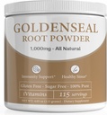 Powder Golden Seal - Golden Seal Powder for Sinus - Goldenseal - Echinacea Goldenseal - Goldenseal Root - Golden Seal - Goldenseal Root Powder Organic - 1000mg per Serving - 115