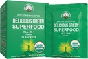 Peak Performance Organic Greens Superfood Powder Single Serve Travel Pakets. Najlepšie ochutnávka organické zelená šťava Super jedlo s 25+ Všetky prírodné zložky pre Max Energy. (20 balenie)