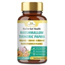 Organické Veda Marshmallow Turmerica Gut Supplement - Digestion Health, Leaky Gut Repair & Clease Support - Papaya Digestive Enzymes, Prebiotiká, L-Glutamine, Green Banana, Psyllium Husk - 120 Kapsula