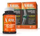 X Ray Dol Triple Akcia Spoločná podpora Supplement with Glucosamine 1500mg, Chondroitín 800mg, MSM 750mg a 5X Vitamín D pre zdravé kĺby, kosti a Kartilage - 60 Počet na fľašu - 2 Balenie