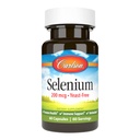 Carlson - Selénium, 200 μg bez kvasníc, prostata Zdravie a imunitná podpora, Antioxidant, 60 kapsúl