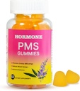 PMS Gummy pre ženy Hormone Balance,60 Počet PMS podpora Supplement Gumies for Relief Menstrual Cramp& Bloating, Vegan PMS Relief Gumies with Chasteberry, Vitamin B6