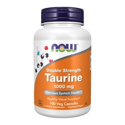 Taurín 1000 mg, dvojnásobná sila, zdravie nervového systému*, 100 Veg kapsuly