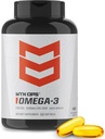 MTN OPS Omega 3 Fish Oil Supplement, 1000 mg Mäkké mastné kyseliny pre zdravé srdce, zdravie kĺbov a kostí, 30 porcií